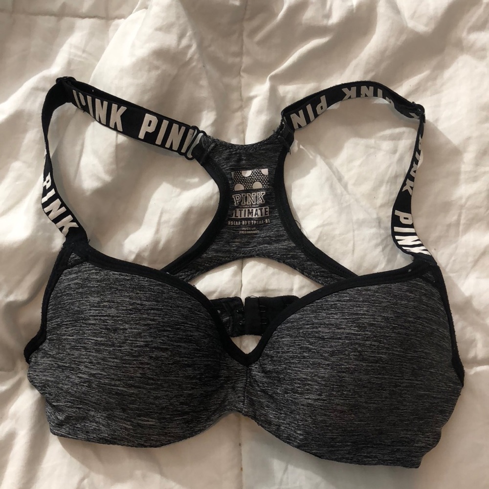 Pink Ultimate Push-up Pigeonnant sports bra
